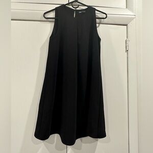 Zara Black Sleeveless A-Line Mini Dress
